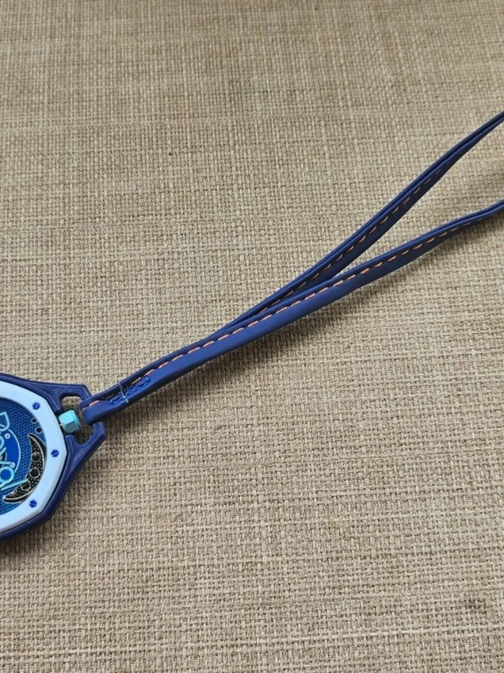 Pocket Watch Fashion Hand Watch Blue/White Tone Sport Analog Watch W/ Box